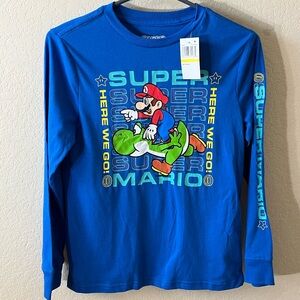 Boy NWT Nintendo Super Mario Blue Graphic Tee